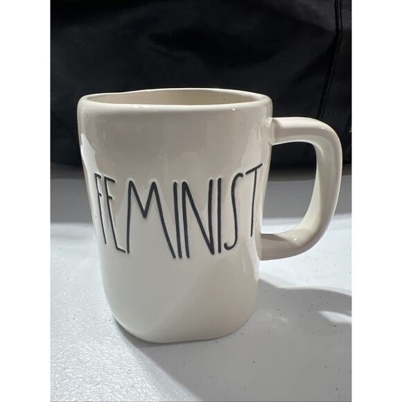 Rae Dunn Feminist Mug Coffee Cup Women Girl Power - Picture 1 of 3